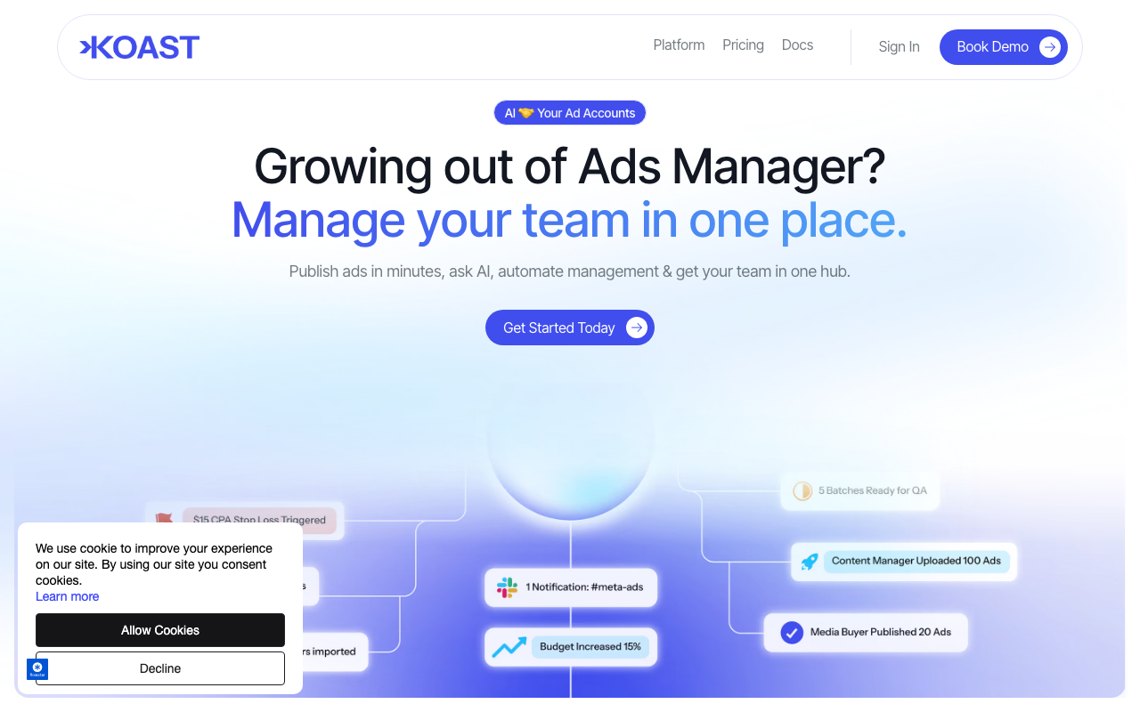 AdCopy homepage