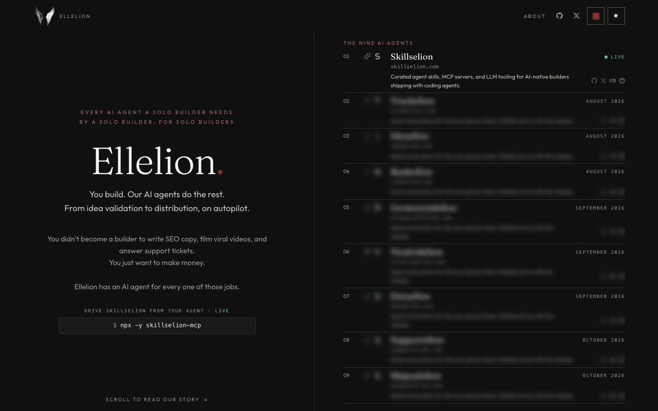 Ellelion homepage