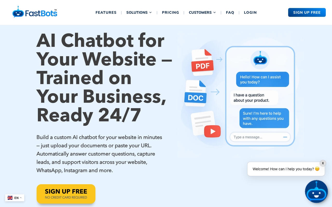 FastBots homepage