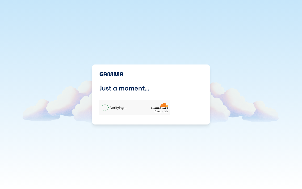 Gamma homepage
