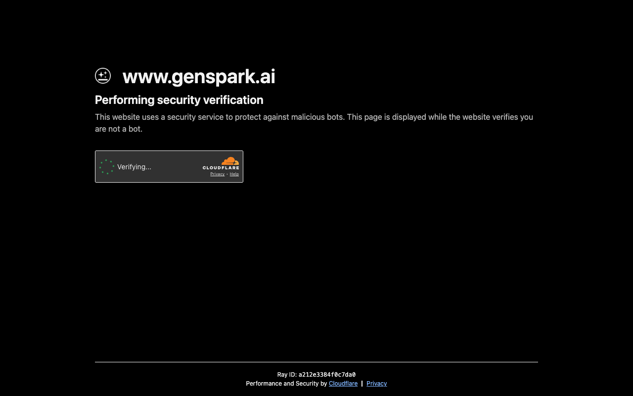 Genspark homepage