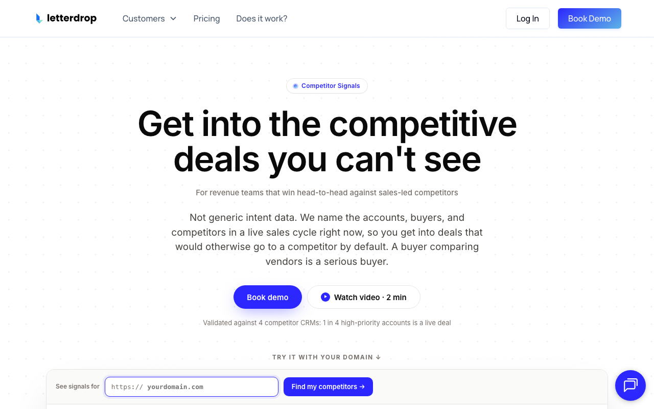 Letterdrop homepage