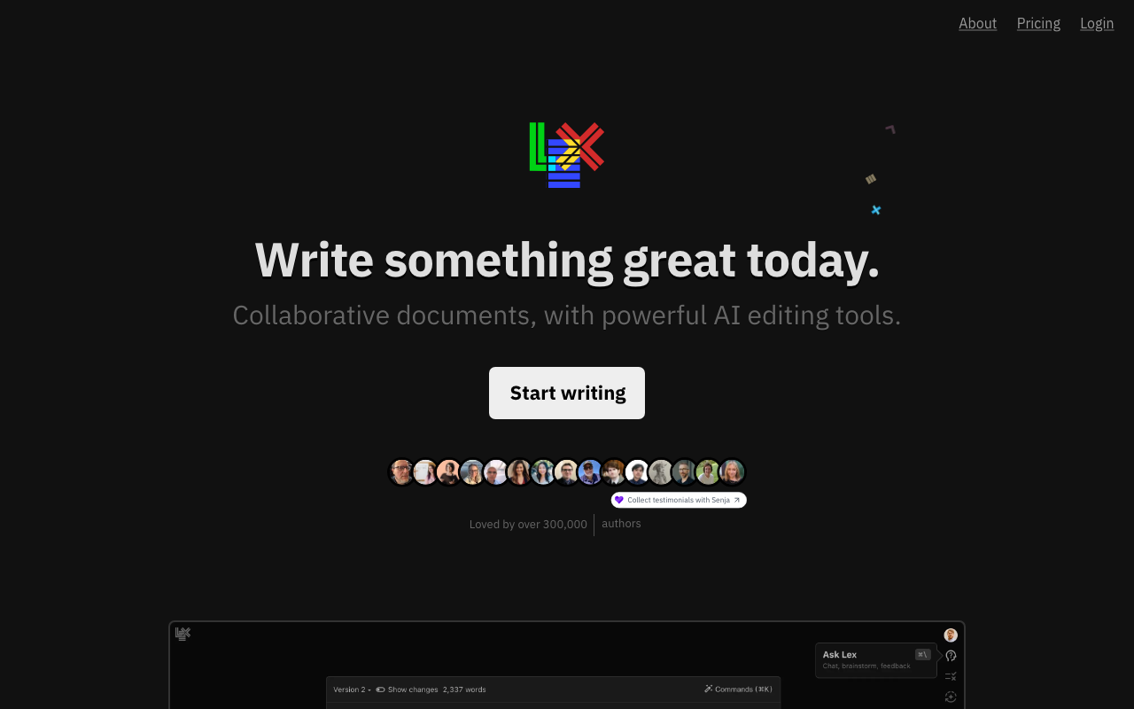 Lex homepage